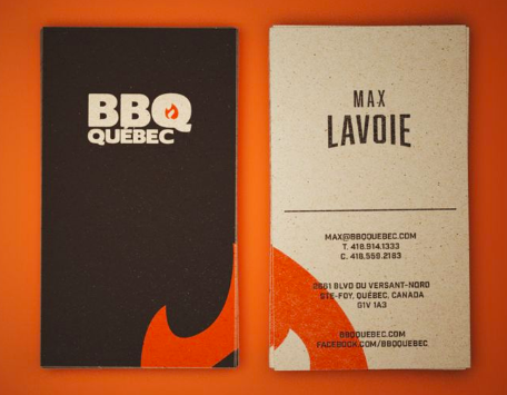 bbq business card