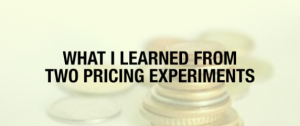 pricing experiments